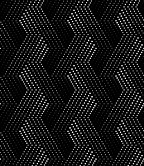 Wall Mural - Vector seamless texture. Modern geometric background with interlacing stripes of dots.