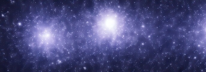 Wall Mural - panoramic image of outer space - the universe and galaxy scene created by generative AI