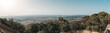 Panorama von Sant Salvador mit Blick auf das Steinkreuz auf Mallorca, Spanien