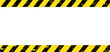 © Vector Tradition - Grunge warning background with yellow and black stripes, vector danger caution or construction safety frame. Grunge hazard warning pattern sign or background with black yellow stripe borders