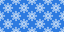 Seamless Pattern In Trendy Blue Color. Classic Blue Color Of The Year 2020