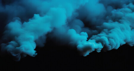 Wall Mural - the background of an empty room light, spotlight, blue smoke