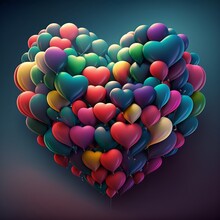 Heart Shaped Balloons That Make A Heart Shape 