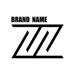Poster - Logo template. Brand name. Business concept. Geometric design. Vector illustration.
