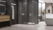 © Francisco - modern bathroom, bathtub, postmodern, Generative AI