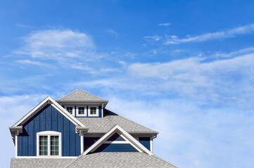 Close up of a coastal style house