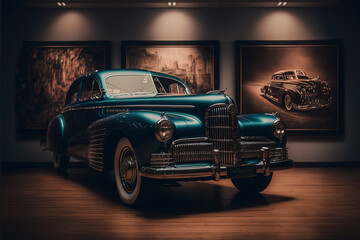 Wall Mural - Luxury car in a museum

Generate by Generative AI