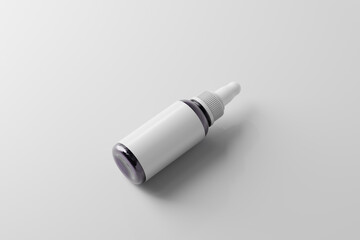 Sticker - violet glass dropper bottle mockup