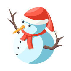 Canvas Print - Isometric Snowman Icon