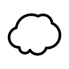 cloud icon or logo isolated sign symbol vector illustration - high quality black style vector icons