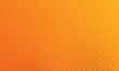 © B Design - Dots halftone orange color pattern gradient texture with technology digital background. Pop art comics style.