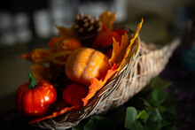 Thanksgiving Centerpiece On A Table