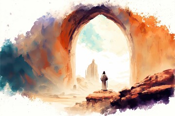 Poster -  heaven god Church illustration landscape art pathway heaven artwork paradise sun light
jesus Divine nature background sky clouds faith religion dream christmas easter gerernative ai