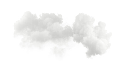 Leinwandbilder - Clouds shape condensation fog cutout transparent backgrounds 3d render
