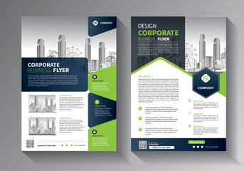 Brochure design, cover modern layout, annual report, poster, flyer in A4 with colorful triangles, geometric shapes for tech, science, market with light background