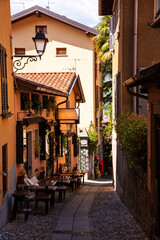 Famous town of Bellagio on lake Como in Italy