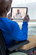 © JPC-PROD - Telemedicine concept. Future broadcast consultation. Diagnosis from home. Video-conference with therapist
