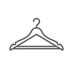 Poster - Hanger line icon. Minimalist icon isolated on white background. Hanger simple silhouette.