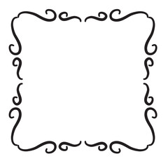 Poster - victorian line ornament frame