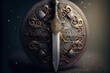 © AliaWindi - Strong shield and sword made from steel AI Generative