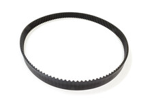New Timing Belt On White Background, Isolated, Car Maintenance Service.