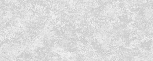 Poster - Seamless subtle white plaster wall transparent background texture overlay. Abstract painted stucco or cement grayscale displacement, bump or height map. Simple panoramic banner pattern. 3D rendering.