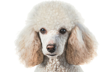 Wall Mural - Poodle dog isolated, generative ai , PNG	
