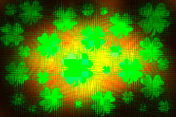 Naklejka na meble plaid clover holiday shamrock green st patricks day emerald background backdrop