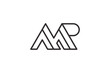 amp logo design concept