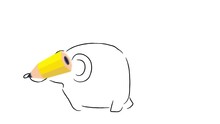 A Yellow Pencil Draws An Elephant And The Letter E. The Elephant Holds An Envelope In Its Trunk.