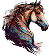 horse head vector illustration