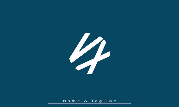 Alphabet letters Initials Monogram logo VX , XV