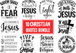 © Tshirt_Designs2 - Christian Quotes SVG Designs Bundle, Christian Quotes t-shirt Designs, Set of Christian Quotes Typography lettering, Religion Quotes, and Sayings Vector Craft Version-6