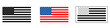 © tutti_frutti - USA flag three styles icon illustration