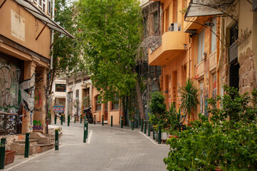 An empty Alleyway in Athens Greece