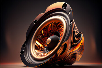 Poster - Beautiful abstract illustrations Loud Speaker  on a background. 