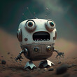 scared little robot on Mars