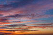 Dramatic sunset sky background overlay. Ideal for sky replacement