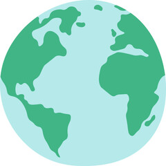 Earth planet protection flat icon International earth day