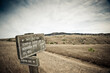© Cavan Images - Signs for hikers on Santa Cruz Island in the Channel Islands off Santa Barbara, CA.