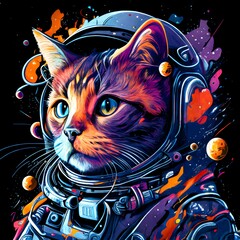 Space Cat Astronaut