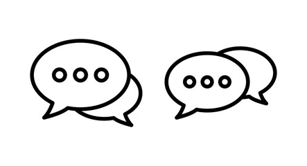 Fototapete - Chat icon vector illustration. speech bubble sign and symbol. comment icon. message