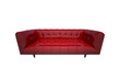 red sofa isolated