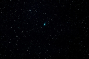 Wall Mural - on january 22, 2023 the rare green comet c/2022 e3 (ztf) appeared with the antitail visible. this im
