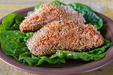 Sticker - Sesame Crusted Salmon