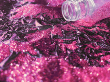 Retro Shiny Pink New Year Glitter.