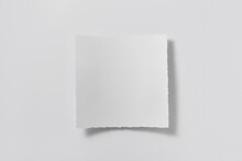 Simple Blank Paper Sheet On White Background.