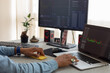 © Demetr White/Stocksy - hand man at work on laptop