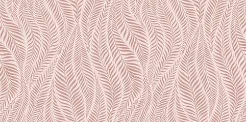 Wall Mural - Luxury seamless pattern with palm leaves. Modern stylish floral background.