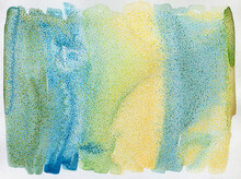 Fresh Green And Yellow Hand Painted Abstract Background